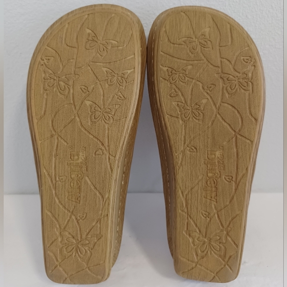 Alegria Women's Vanessa thong  Sandals silver Gold  size 37.  VAN-261 - Picture 5 of 11